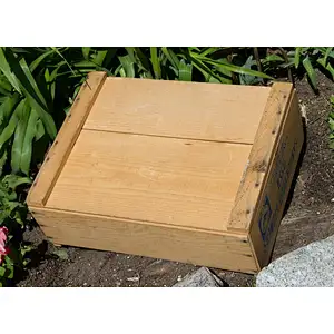Vintage Wooden Fruit Crate Old fashioned Shipping Crate Wood Storage Box Wooden Trays and Boxes