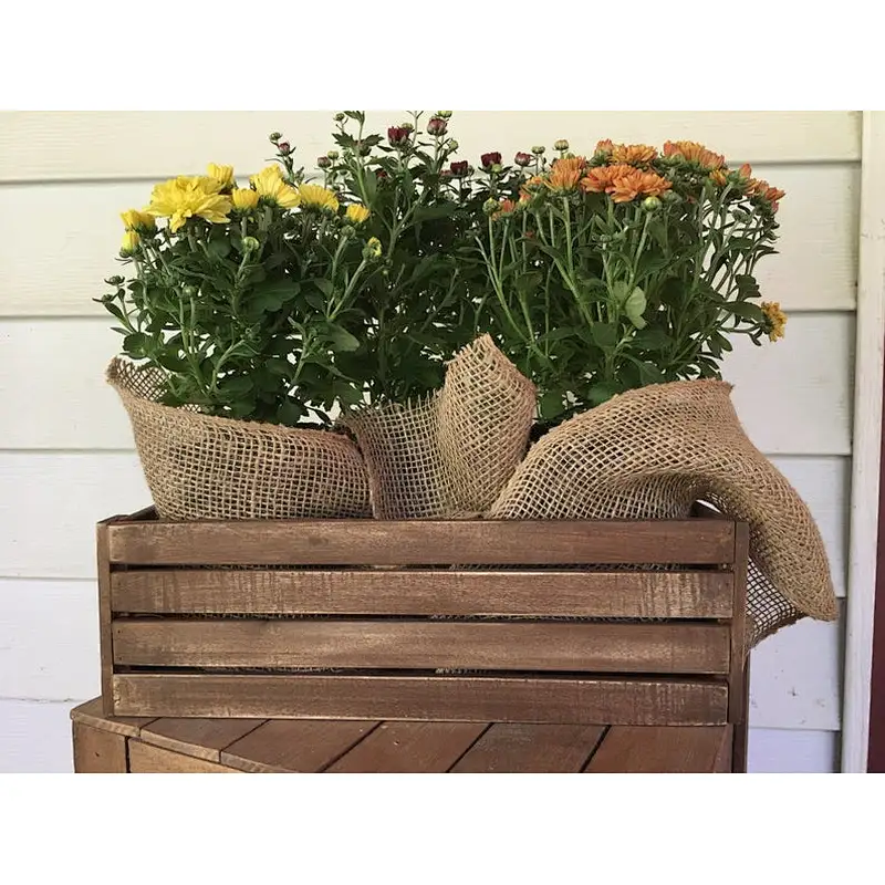 Rustic Wood Crate Table Centerpiece for Fall Decor
