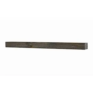 Vail 60-Inch Wood Fireplace Mantel Shelf, Driftwood