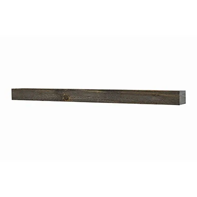 Vail 60-Inch Wood Fireplace Mantel Shelf, Driftwood