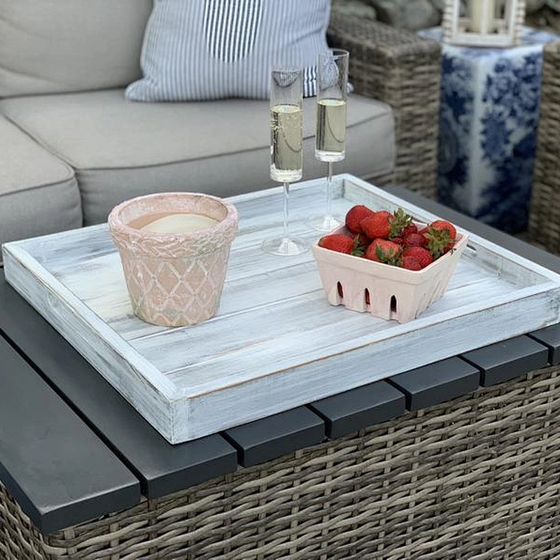Wooden Tray Beautiful Wood Tray for Table- Dining Table Centerpiece - Serving Tray Wooden Serving Trays Wood Trays for Sale