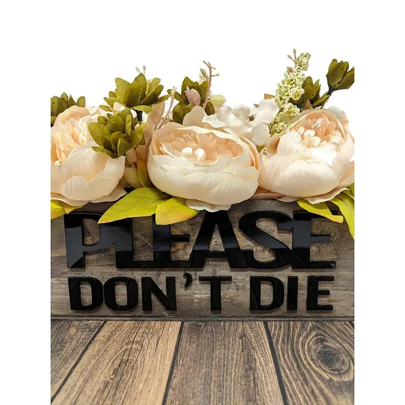 Decorative Box, Wood Planter Box, Funny Planter