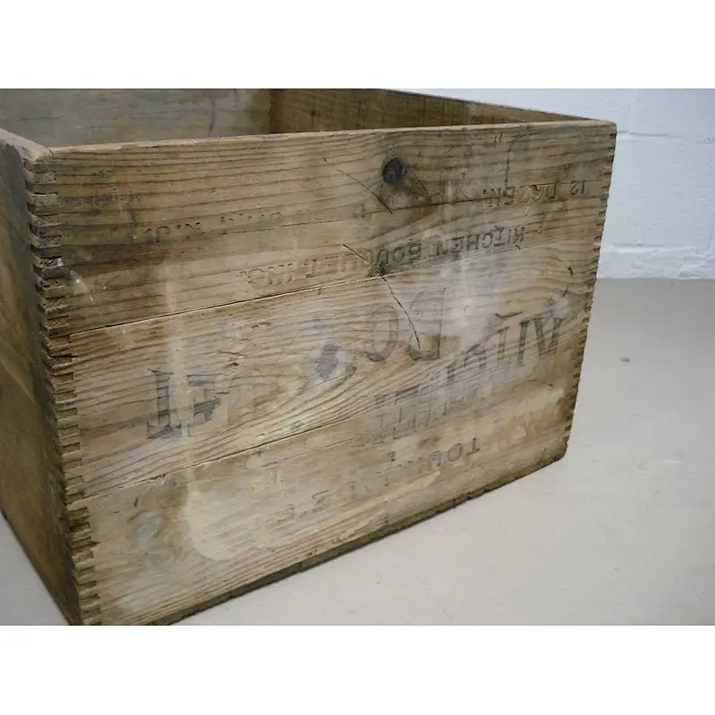 Vintage VERY LARGE CRATE Wood Shipping Box