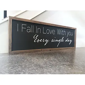 Wedding Decor Sign With Chalkboard Wooden blackboard
