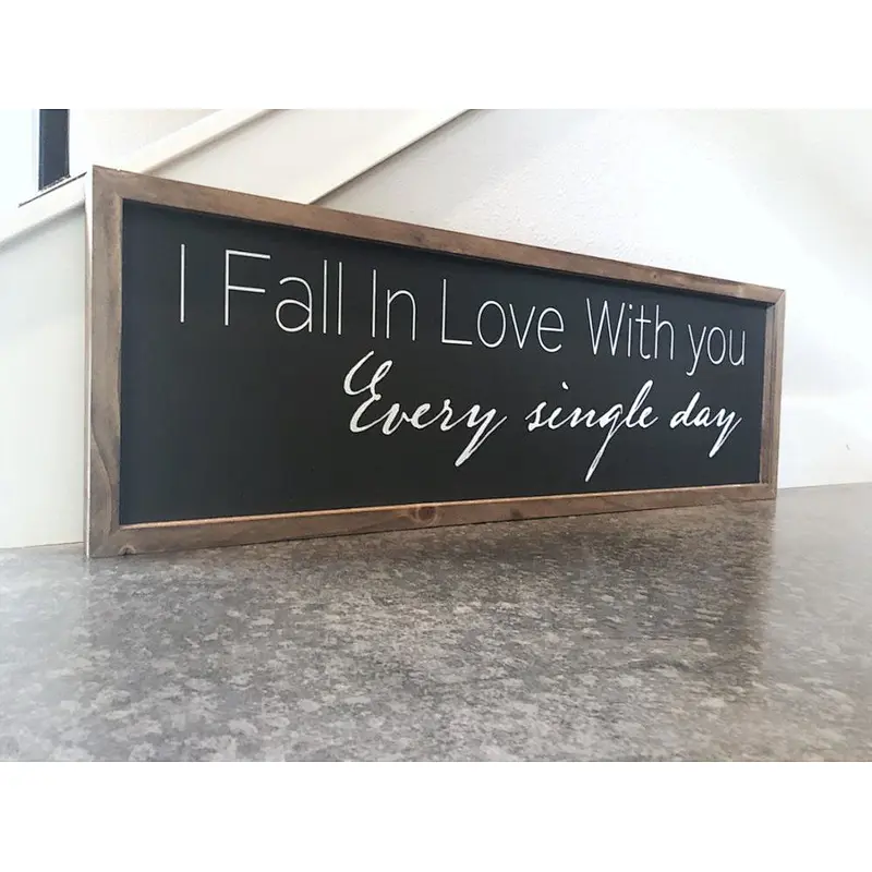 Wedding Decor Sign With Chalkboard Wooden blackboard