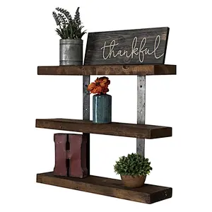 Industrial Grace Three-Tier Wall Floating Shelves