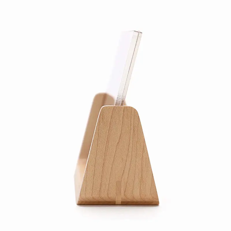 Frame with Wooden Holder Stand for Office Home Decor