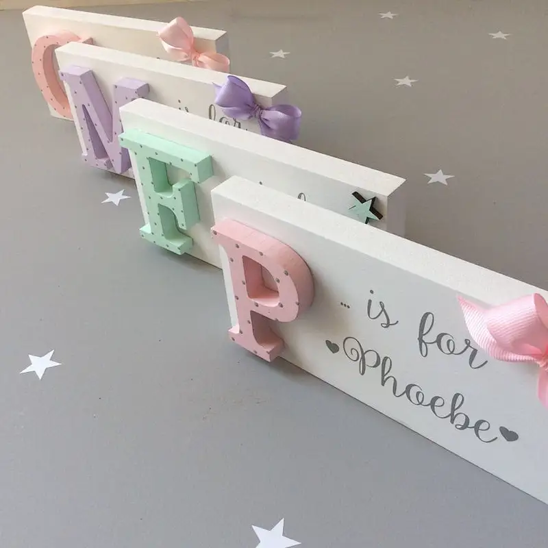 wooden signwooden signs with sayings showerwood signs to decorate walls gift Nursery decor Girls room Name sign  Wooden Signs