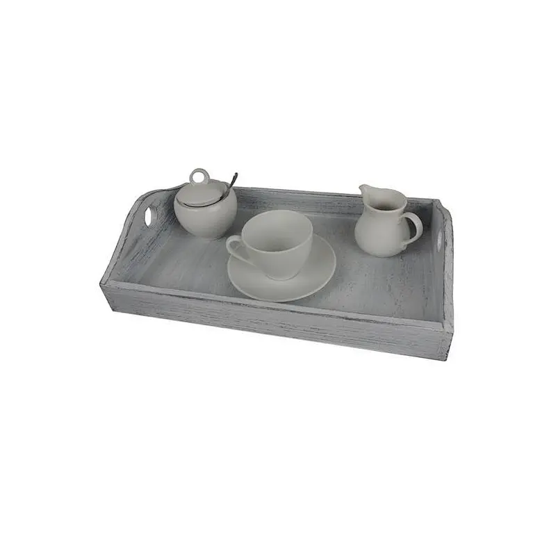 Wood Dinner Plate Tray Bread Wooden Tray With Handle Wooden Dry Fruit Tray