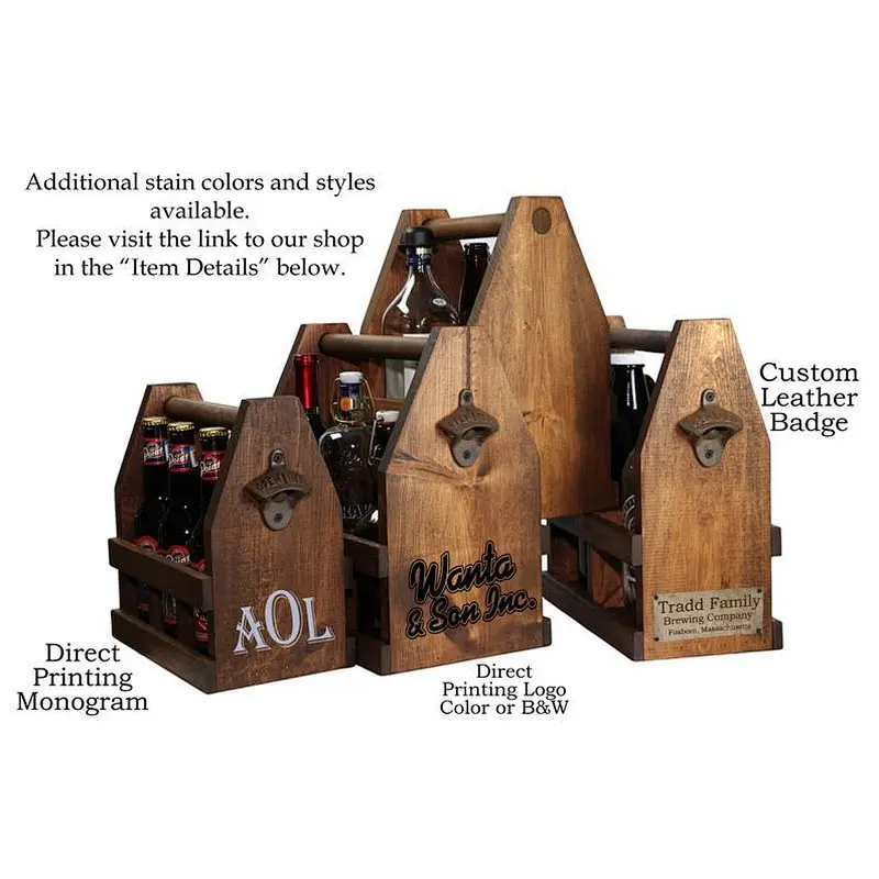 Custom Pint Glass Beer, Condiment & Silverware Caddy