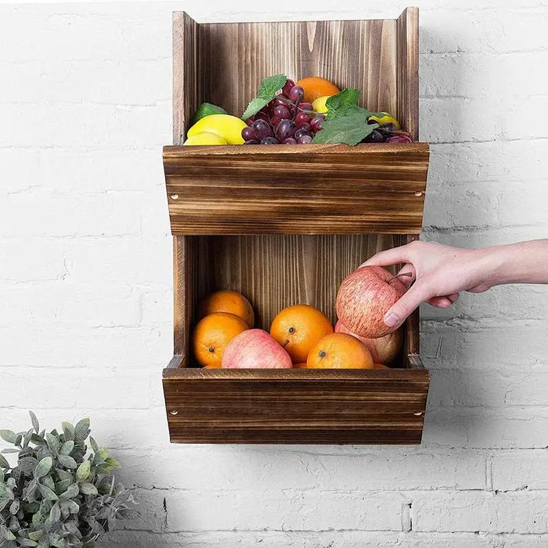 Crate Kitchen organizer Wooden crate Apple crate Vegetable box Vegetable bin Potato bin Potato onion bin Potato