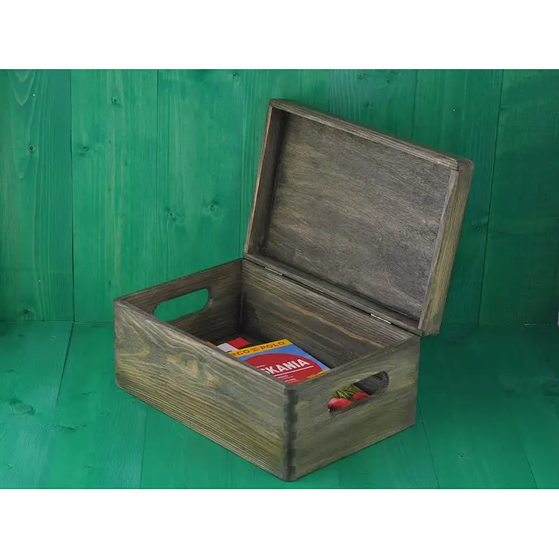 Green Wooden Box. Personalized and engraved box. Christmas gift box, Box for toys, Green Storage Box.