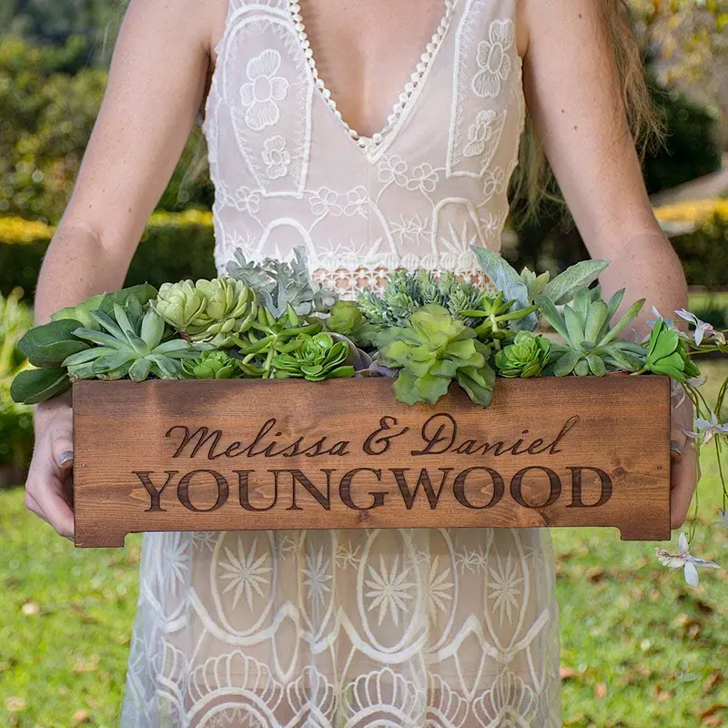 wood box woodland succulent planter flower wedding centerpiece box rustic pot vases for wedding wooden boxes rustic wedding gard