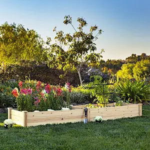 Best Choice Products Vegetable Raised Garden Bed Patio Backyard Grow Flowers Elevated Planter