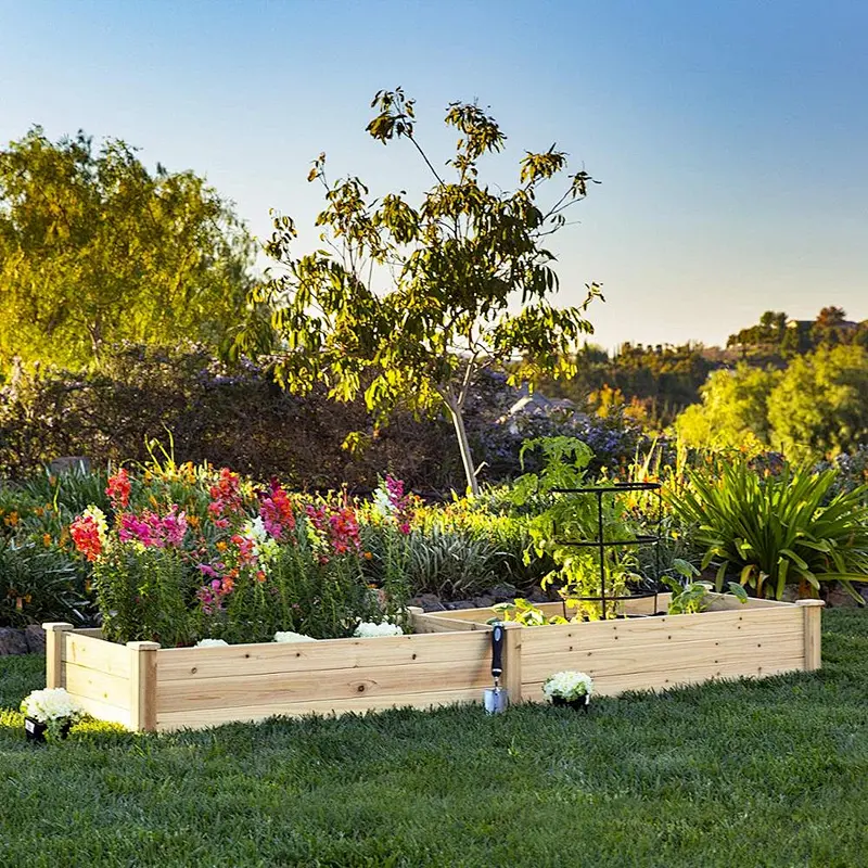 Best Choice Products Vegetable Raised Garden Bed Patio Backyard Grow Flowers Elevated Planter