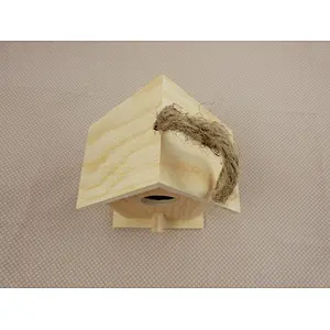 Wooden nest box to decorate or paint