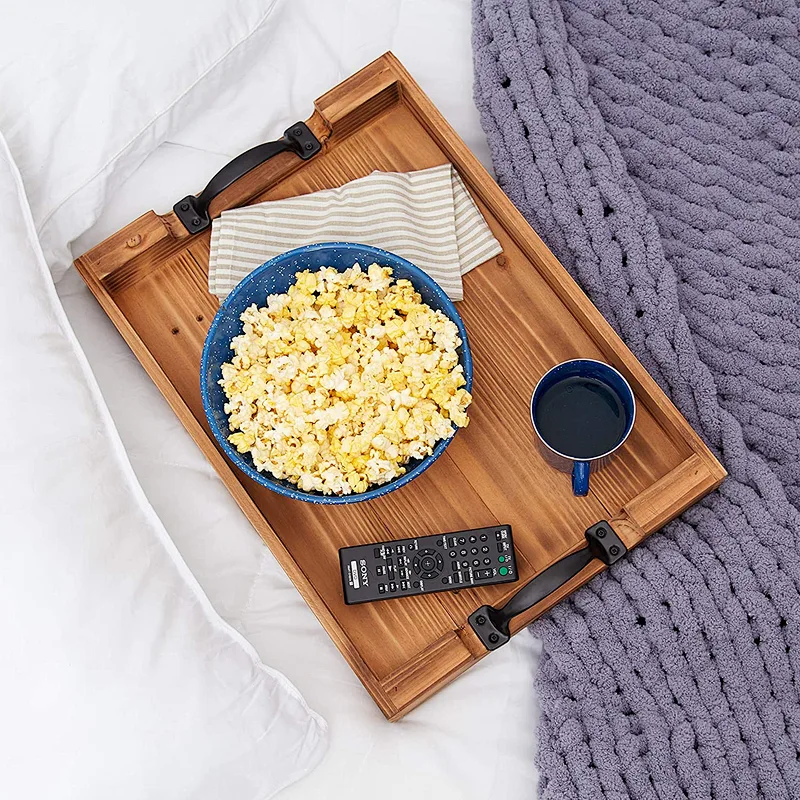 Small Wood Tray Farmhouse Decor Table Decor wooden tray  wooden  Tray  Breakfast In Bed