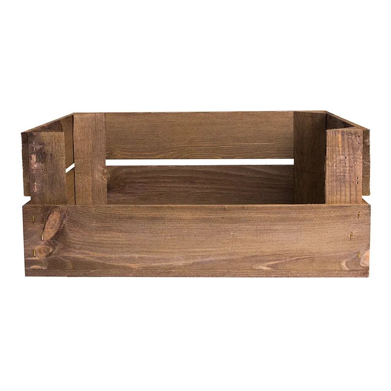 Wood Counter Top Display Crate wooden storage box wooden boxes wholesale wooden box packaging wooden tissue box