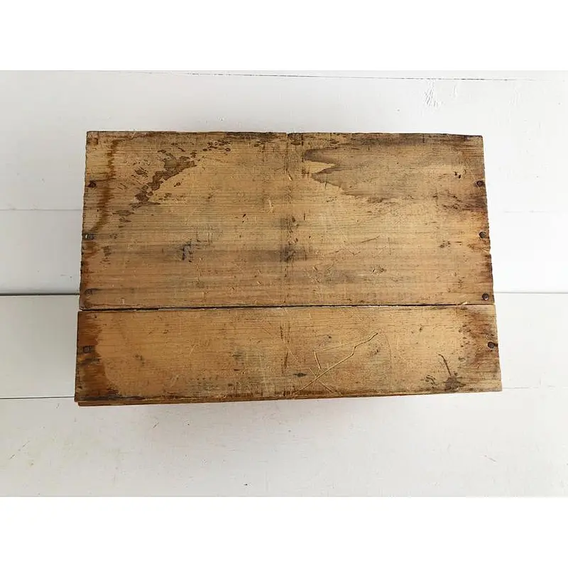 Antique of rustic style  wooden box