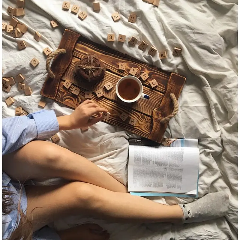 Rustic wooden tray Wooden Serving Trays Wooden Trays For Decoration Wooden Tray Handle Wood Tray With Handle
