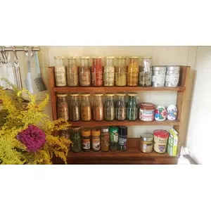 JUNJI Standing wall shelf wood shelves for the kitchen wall cube shelf floating wall