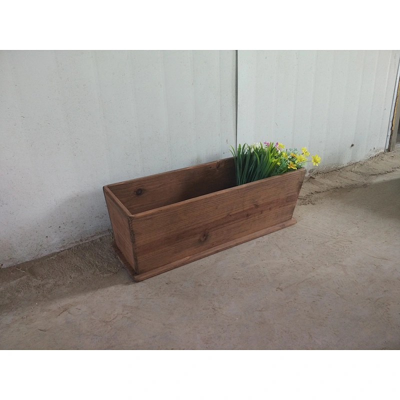 Wooden planter crate Elevated Raised Garden Bed Planter Box,rustic,