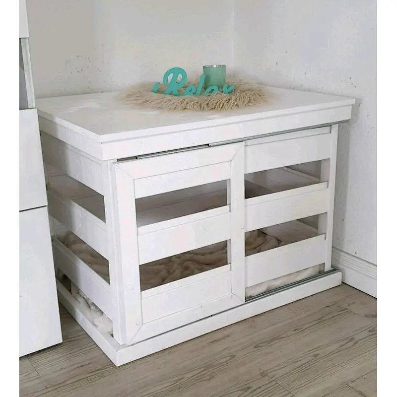 Pet house or dog kennel modern indoor dog house- Dog crate end table Dog Kennel Furniture