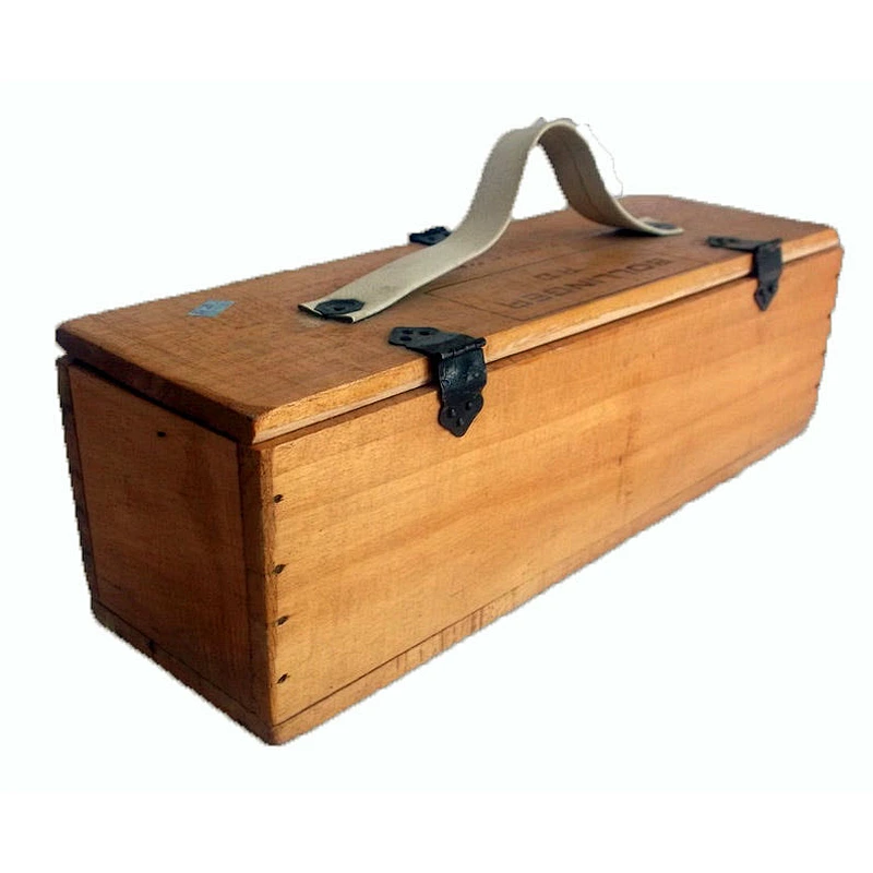 Rustic wholesale cheaper big personalized Vintage Wooden wine box Bollinger R. D. wine or champagne box with hinges and latch