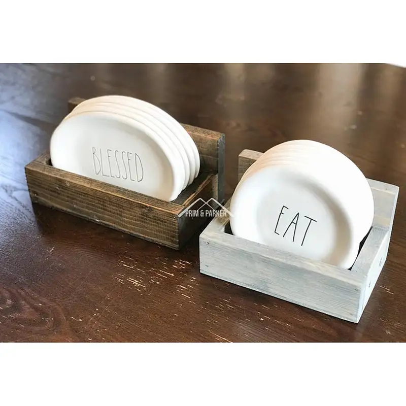 Modern Farmhouse Decoro Wooden Serving Trays Wooden Tray Wood Dinner Plate Tray Bread Wooden Trays and Boxes