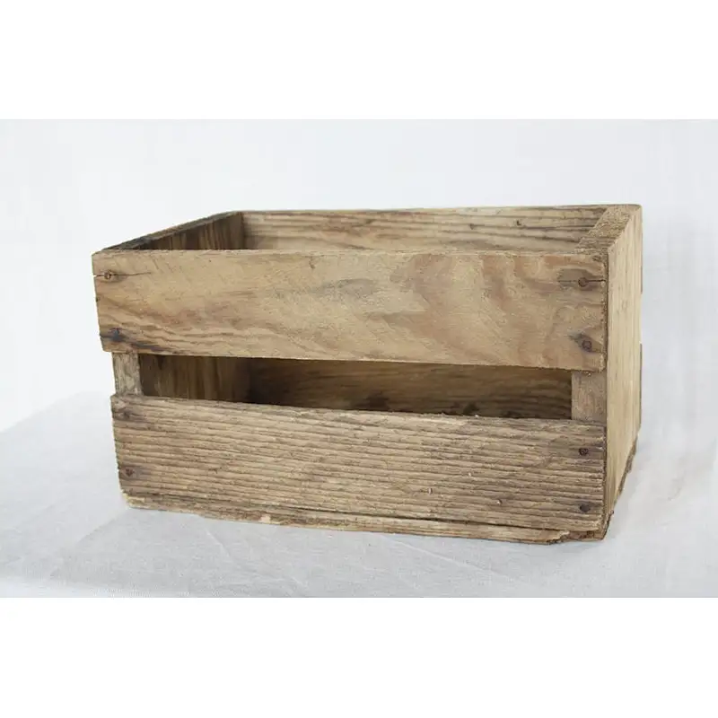 Rustic wholesale wood planter box   VintageRetro country planting box combination wood box with ceramic flower manufacturers