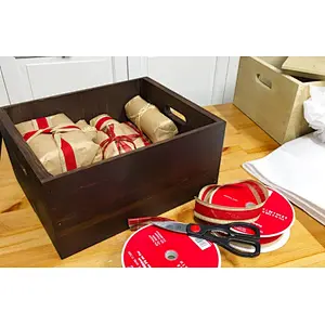 Rustic Storage  Wooden  Box