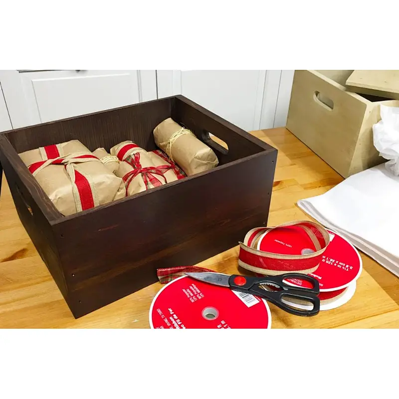 Rustic Storage  Wooden  Box