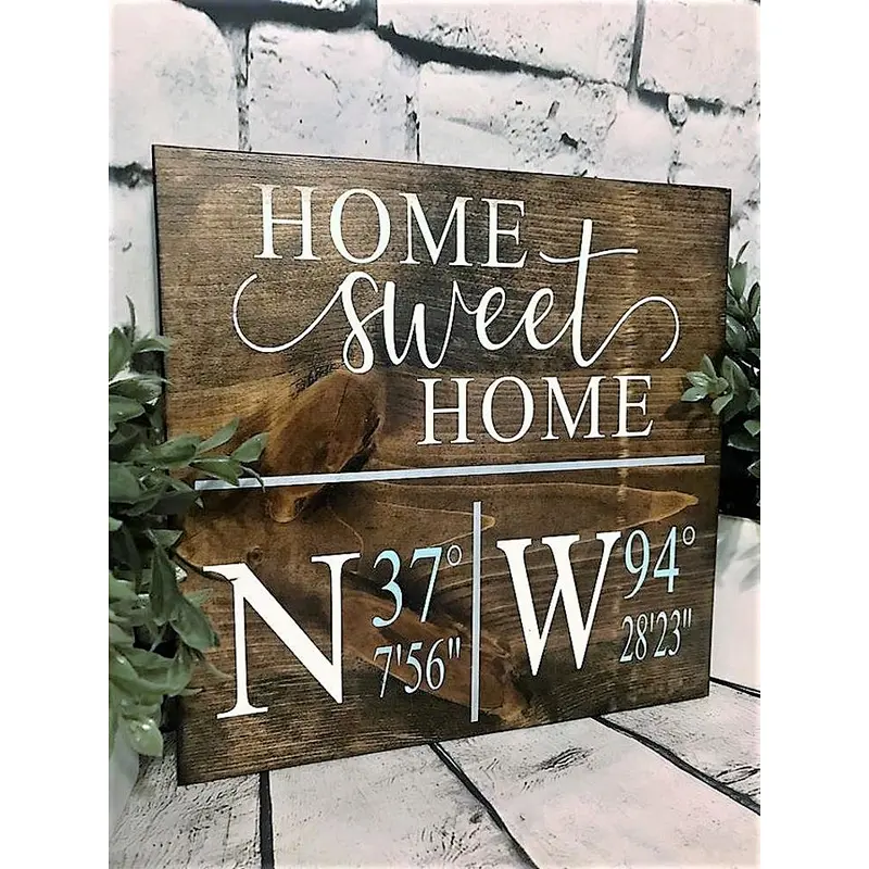 Home decoration walls billboards Wooden sign Welcome sign