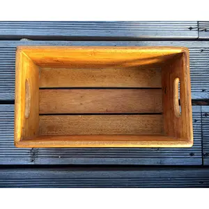 Vintage Louis Roederer Champagne Wooden Handcrafted Rustic Storage Box