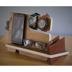 Wood phone docking station wireless charge wood phone docking station desk mobile phone holder
