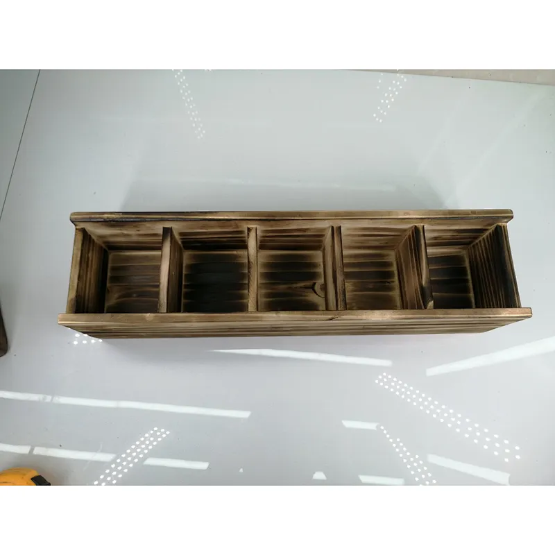 Hot sale rustic wooden flower planter pot