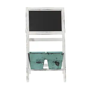 Farmhouse Multipurpose Bin and Chalkboard Stand