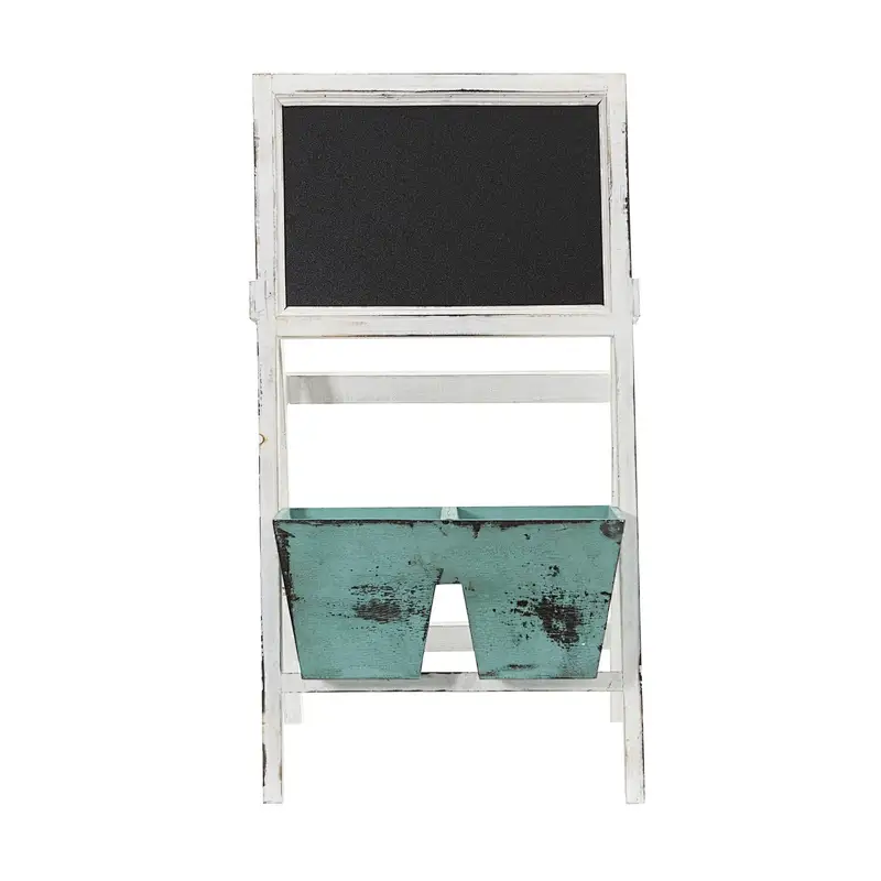 Farmhouse Multipurpose Bin and Chalkboard Stand