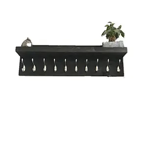 Wall mounted Entryway Coat Rack Shelf for wall mount corner shelves white wall shelf