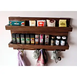 Rustic wood floating wall shelves bathroom shelf with hooks wall mounted wood shelf for wall