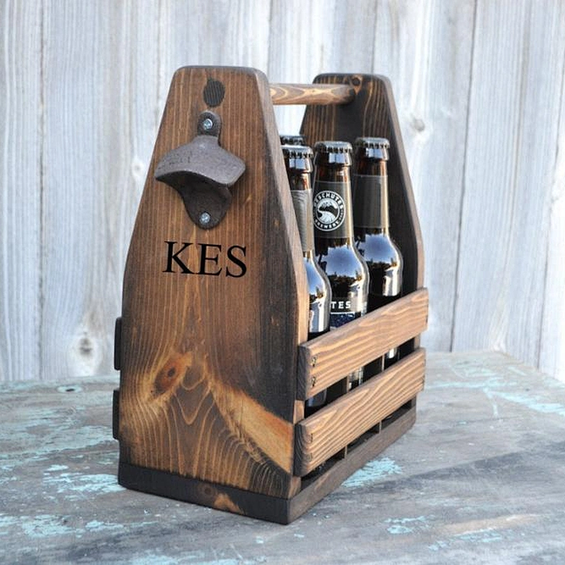 Engraved Personalized Wine Carrier wine drinkers  valentines day christmas  gift  wedding wooden wine carrier