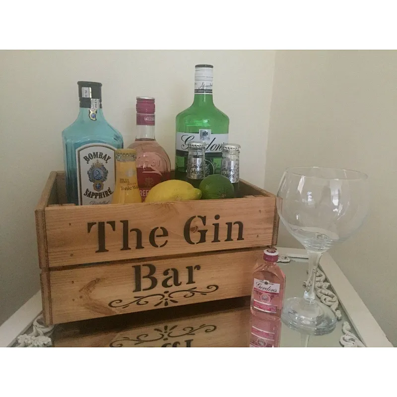 Hot Cheap Vintage Wooden Crate Bar Wooden Box Crate Gift Bar Sign Storage Wedding Party