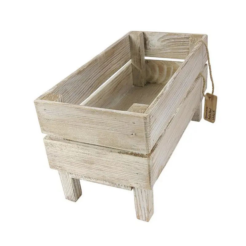 Wooden flower crate with legs Flower box Wedding Gift Plant