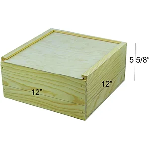 Home Storage Box Natural Wooden Box With Lid Golden Lock Postcard Organizer Handmade Craft Jewelry Case