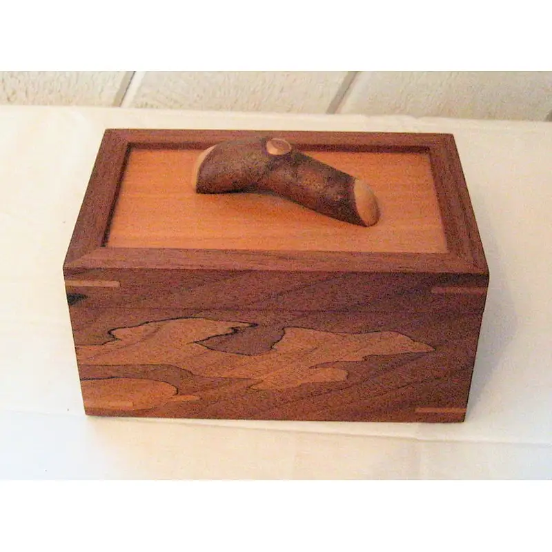 Custom wooden gift box wooden wedding card box wooden boxes with hinged lids