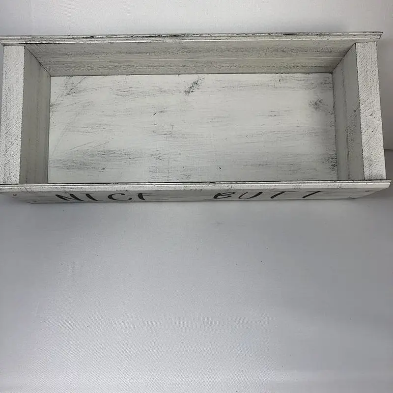 White Wood Storage Display Boxes Display tray jewellery display tray