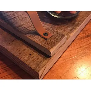 Farmhouse Rustic Wooden Tray with Handle Wooden Dry Truit Tray Wood Serving Trays for Display Wood Serving Tray