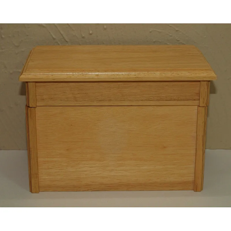 Vintage Full Large Wood Recipe File Box  Handwritten & Clippings