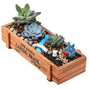 2020 Wood Planter Box Great for Succulent Cactus Herbs Wooden Gift Flower Pot Wooden Planter Box