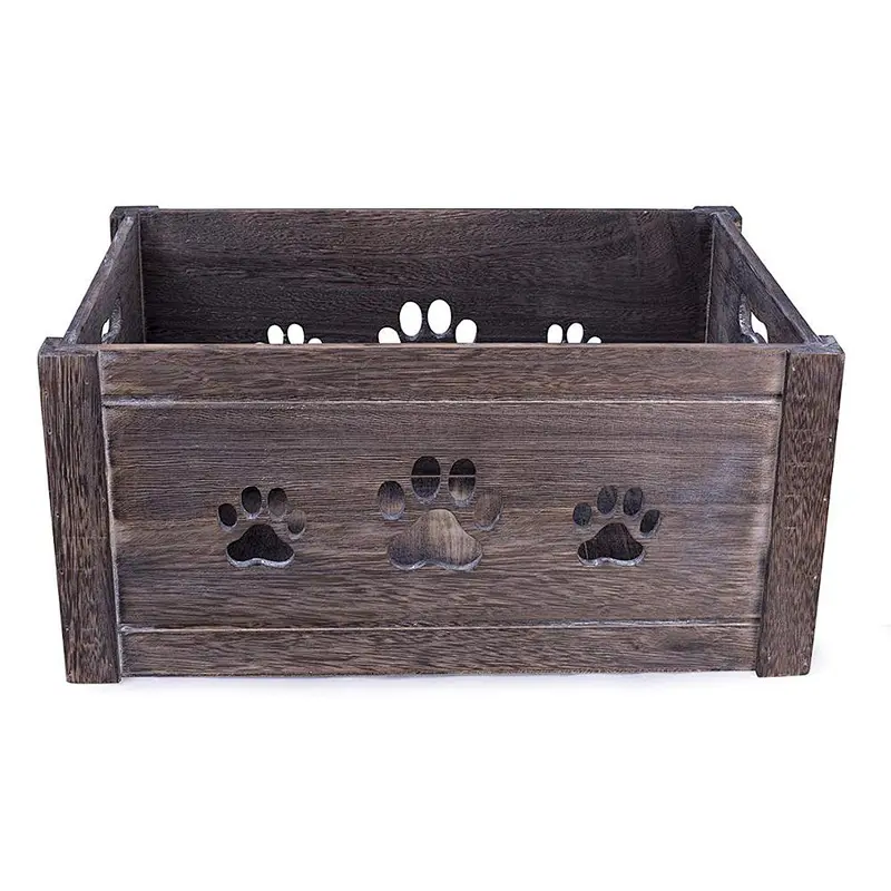 Distressed Wooden Fruit Vegetable Storage Crate
